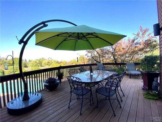 view of wooden terrace