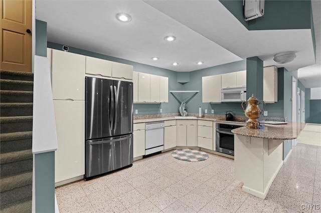 kitchen with appliances with stainless steel finishes