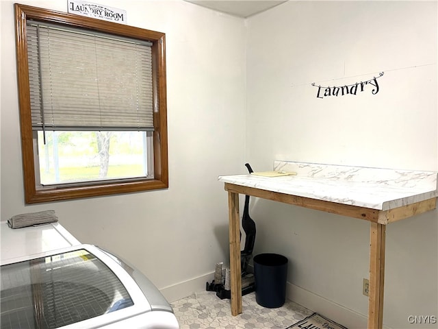 washroom featuring light tile patterned flooring