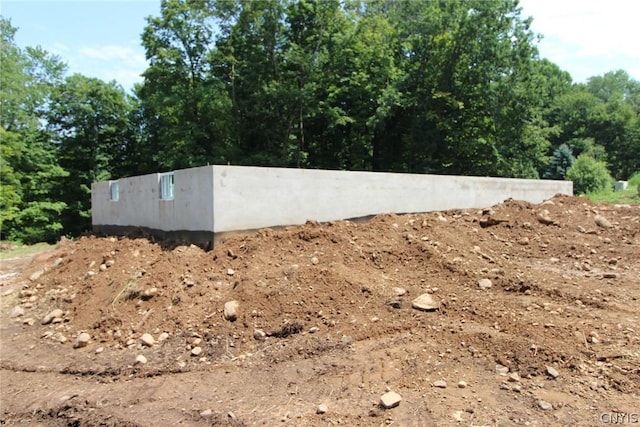 view of entry to storm shelter