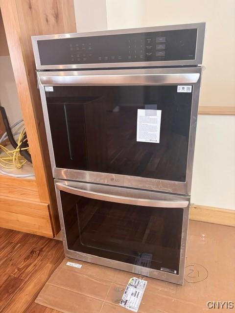 96 Slosson Rd, West Monroe, NY 13167 - room details featuring wood finished floors and stainless steel double oven
