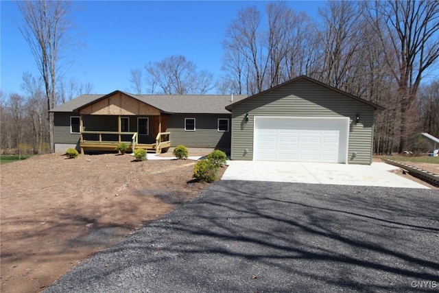 96 Slosson Rd, West Monroe, NY 13167 - ranch-style home with an attached garage and aphalt driveway