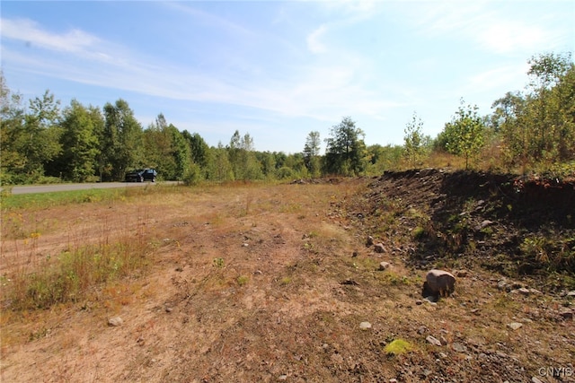 view of landscape with a rural view