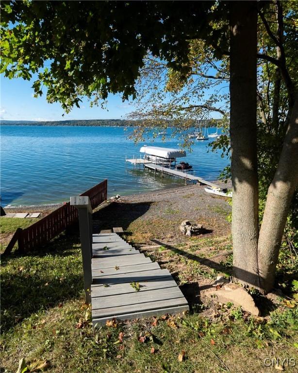 1666 Buffs Blf, Skaneateles, NY 13152 - dock area with a water view