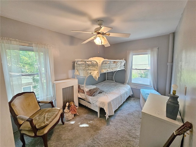 18 Wheeler St, Deposit, NY 13754 - carpeted bedroom with a ceiling fan