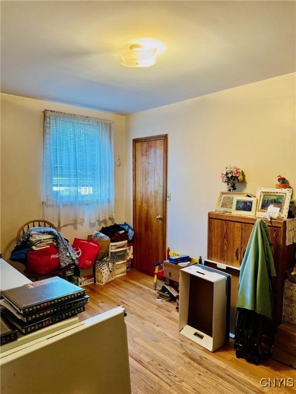 interior space featuring light wood finished floors