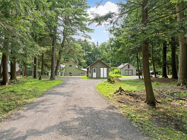 exterior space with an outdoor structure