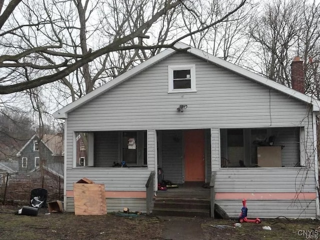 view of bungalow-style home