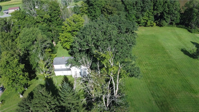 drone / aerial view featuring a rural view