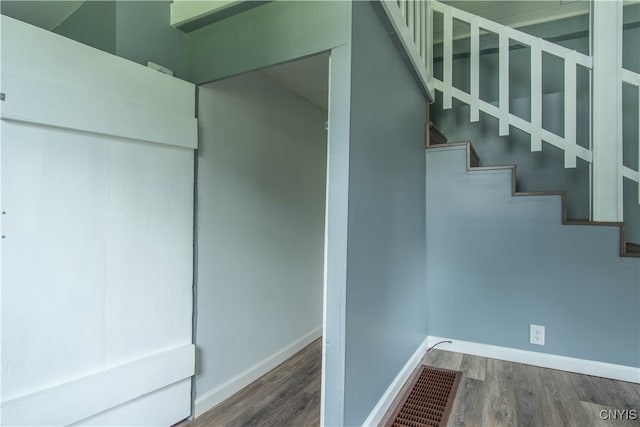 interior space with wood-type flooring