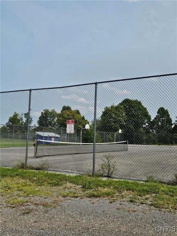 view of tennis court