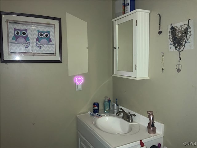 bathroom with vanity