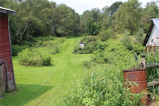 1793 County Highway 9, Davenport, NY 12197 - view of green lawn featuring a wooded view