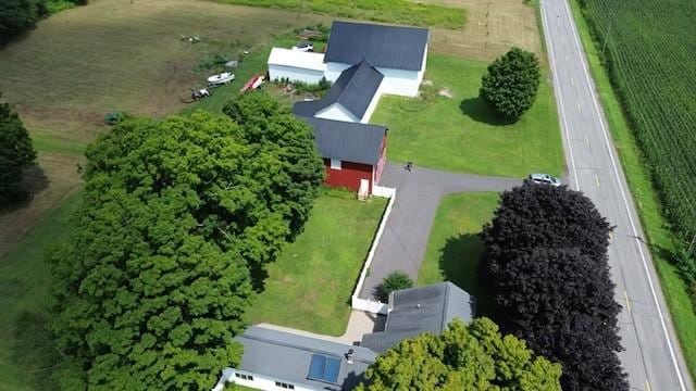 bird's eye view with a rural view