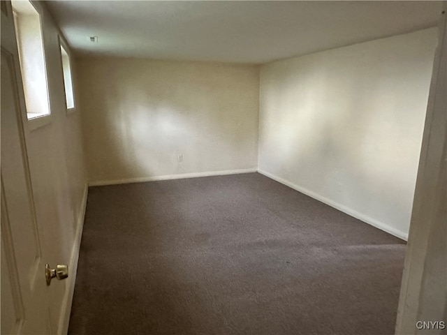 view of carpeted empty room