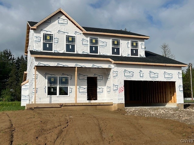 view of unfinished property