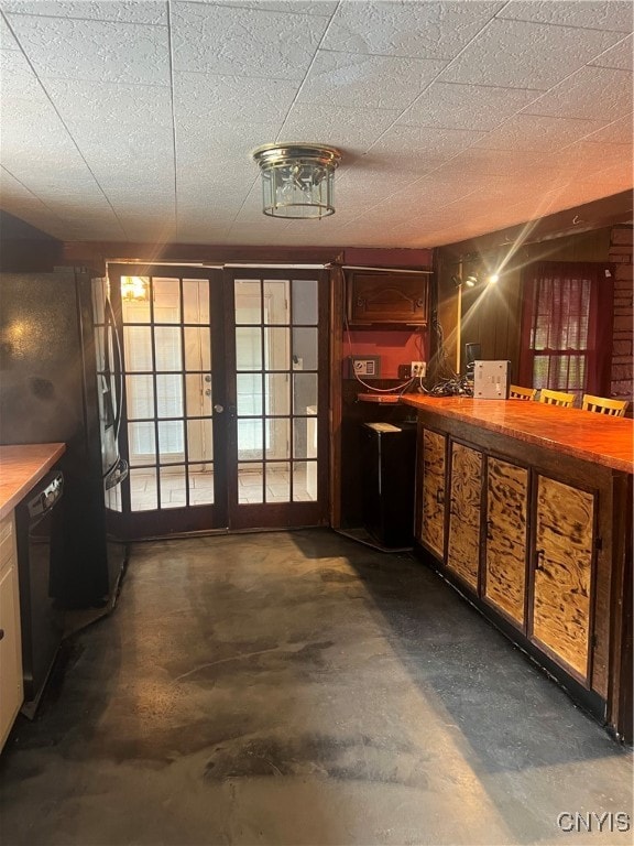 interior space with french doors