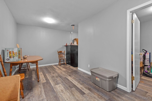 interior space featuring hardwood / wood-style flooring