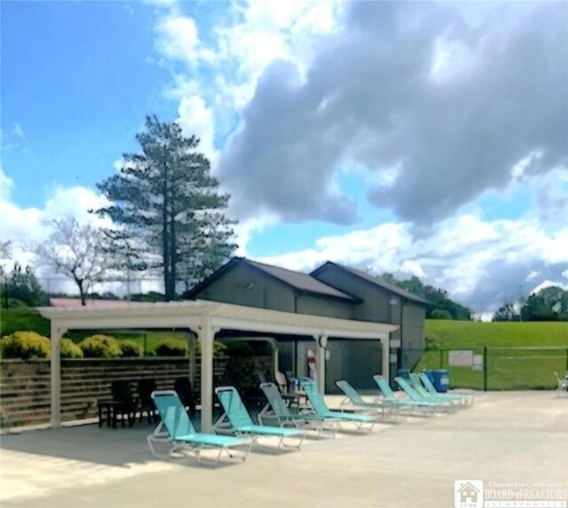 28 Mohawk Dr, Chautauqua, NY 14728 - back of property with a patio