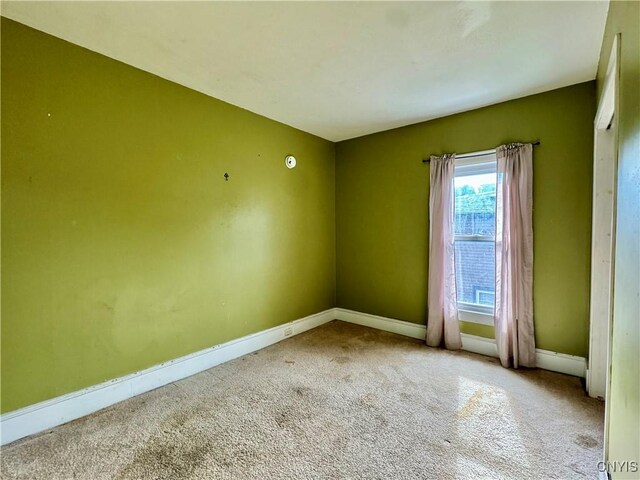 view of carpeted empty room