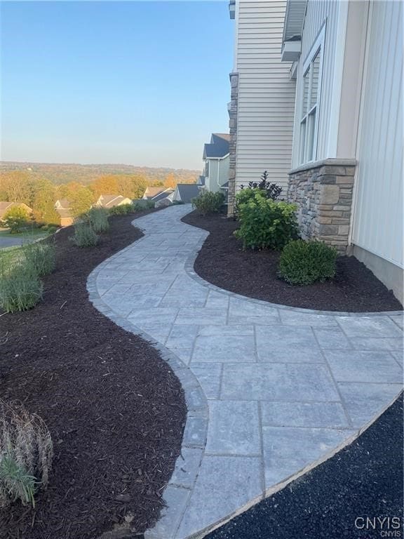 view of yard with a patio