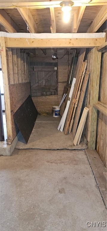 view of basement