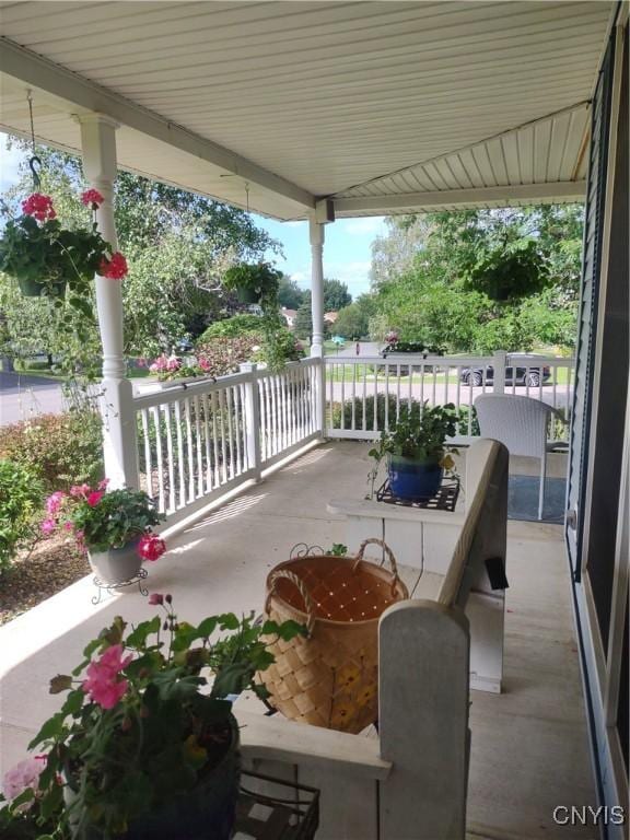 view of patio with covered porch