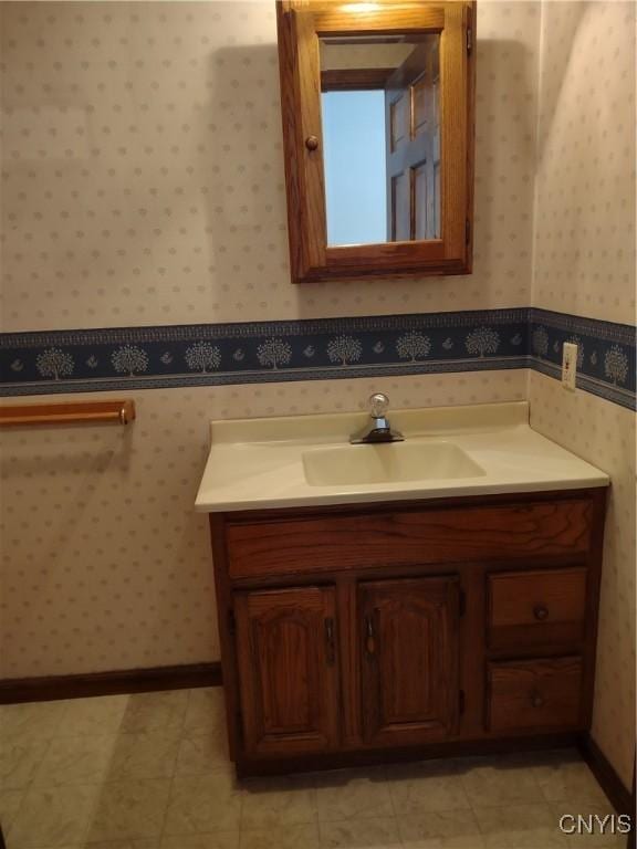 bathroom with vanity