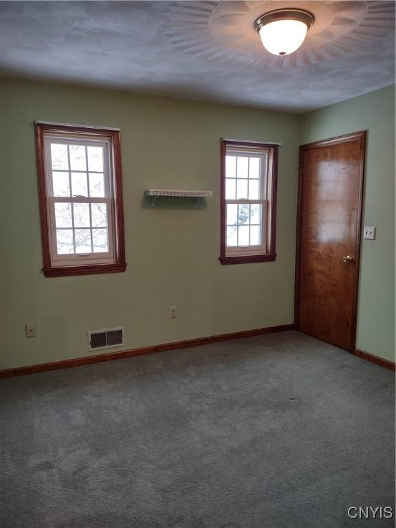 carpeted spare room featuring a healthy amount of sunlight