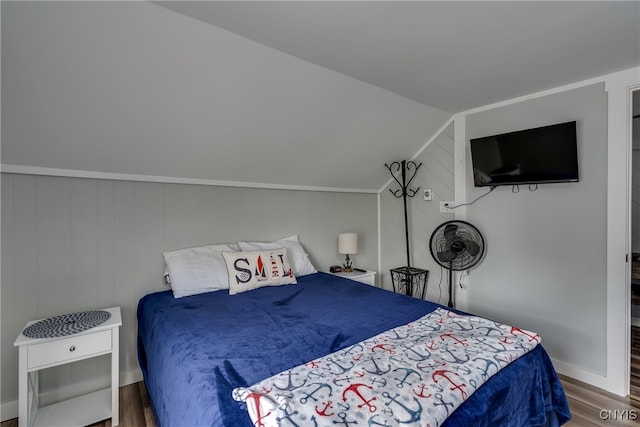 bedroom featuring hardwood / wood-style flooring