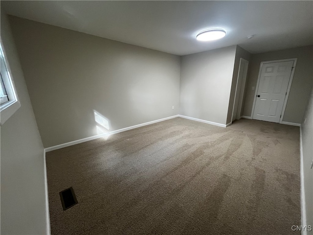 view of carpeted empty room