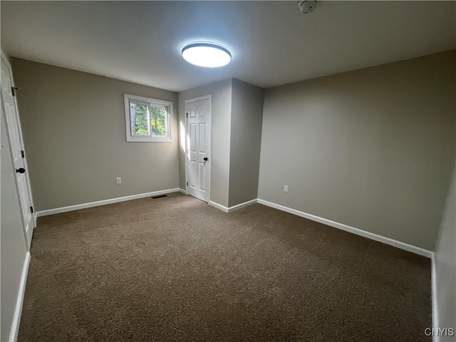 view of carpeted empty room