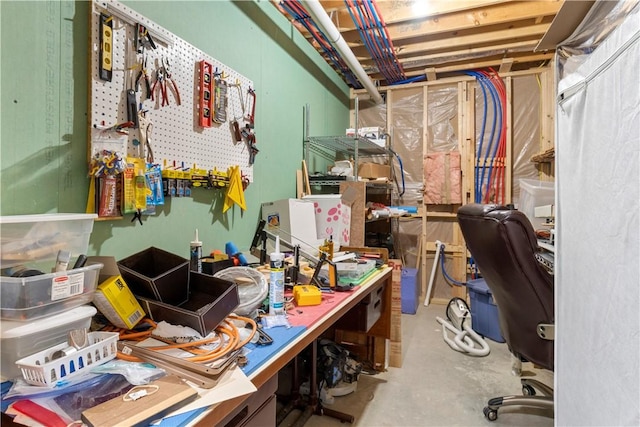 15043 State Route 54th Rd, Wayne, NY 14837 - misc room with a workshop area and concrete floors