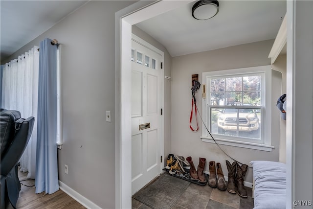 interior space featuring hardwood / wood-style flooring