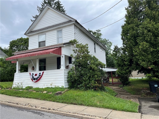 view of front of home featuring a porch