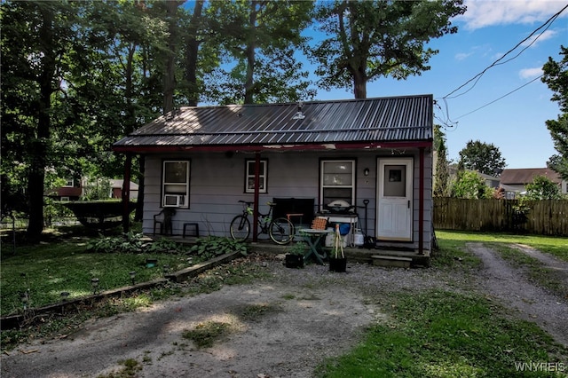 view of front of property with a porch