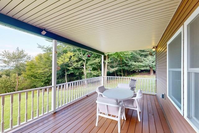 1090 Park Hill Rd, Colchester, NY 13755 - view of deck