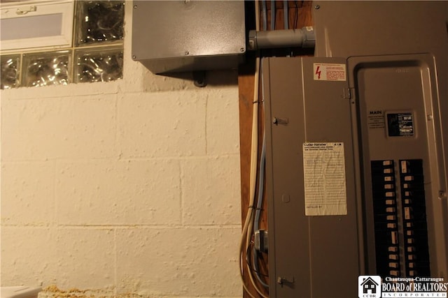 222 Seymour St, Pomfret, NY 14063 - utility room featuring electric panel