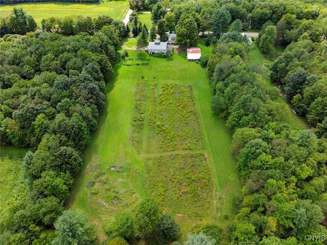 bird's eye view featuring a rural view