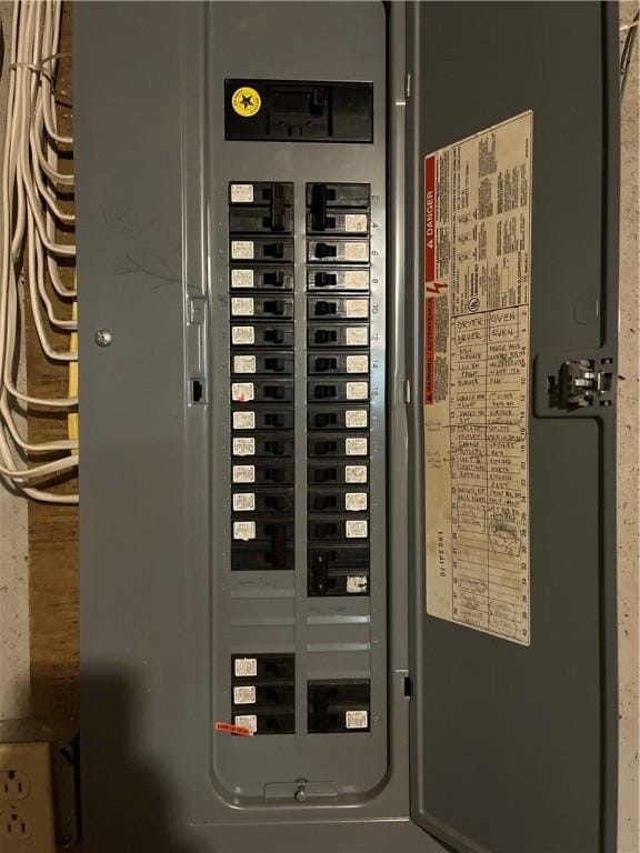 utility room featuring electric panel