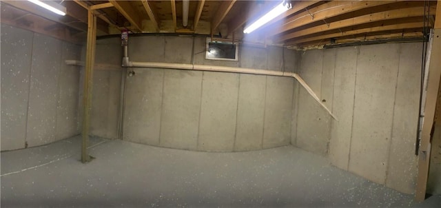 view of basement