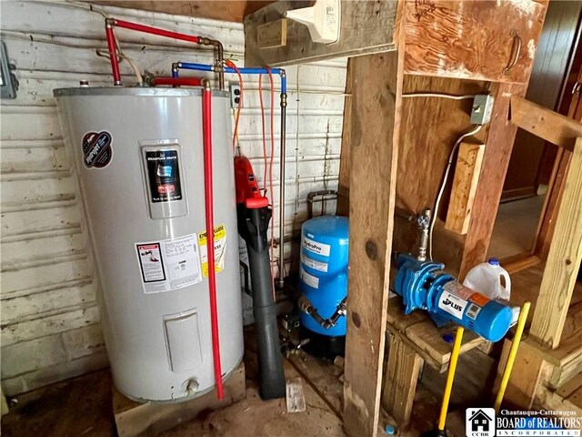 utilities featuring water heater