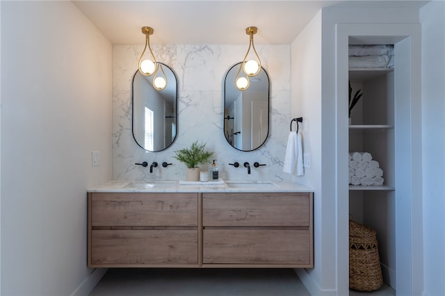 bathroom featuring vanity