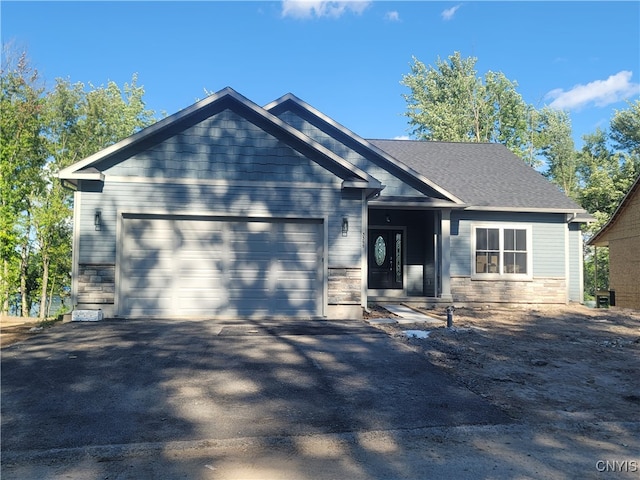 view of front of house featuring a garage