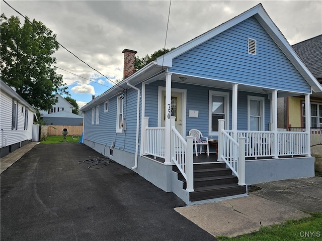 bungalow-style house with a porch