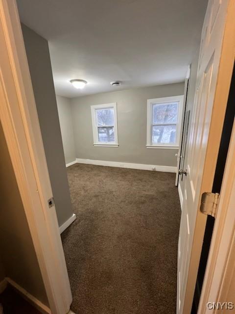 carpeted empty room featuring a wealth of natural light