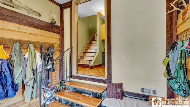 interior space featuring hardwood / wood-style flooring