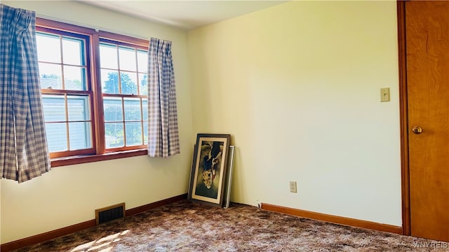 spare room featuring carpet floors