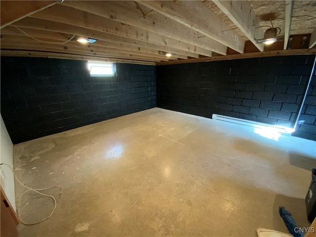 view of basement