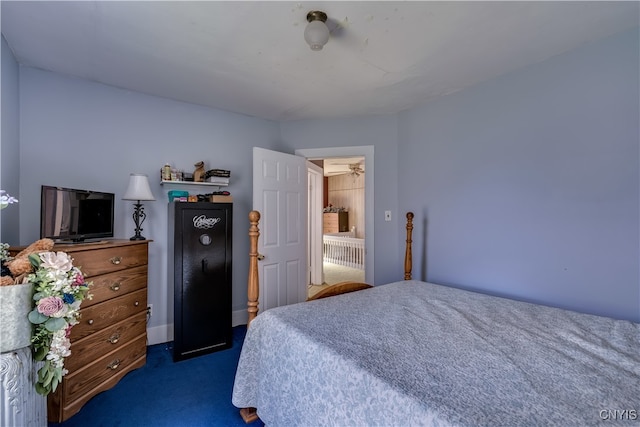 bedroom featuring carpet